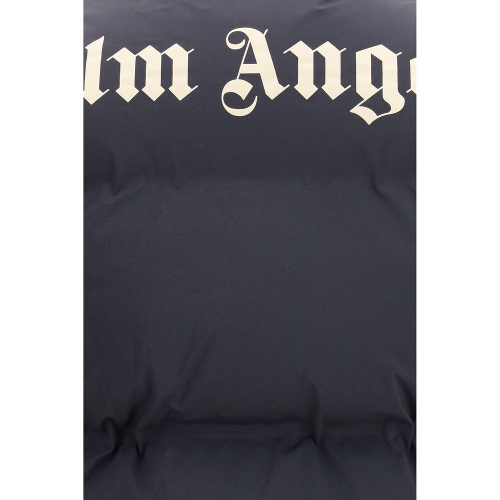 Palm Angels Black Polyamide Sleveless Jacket