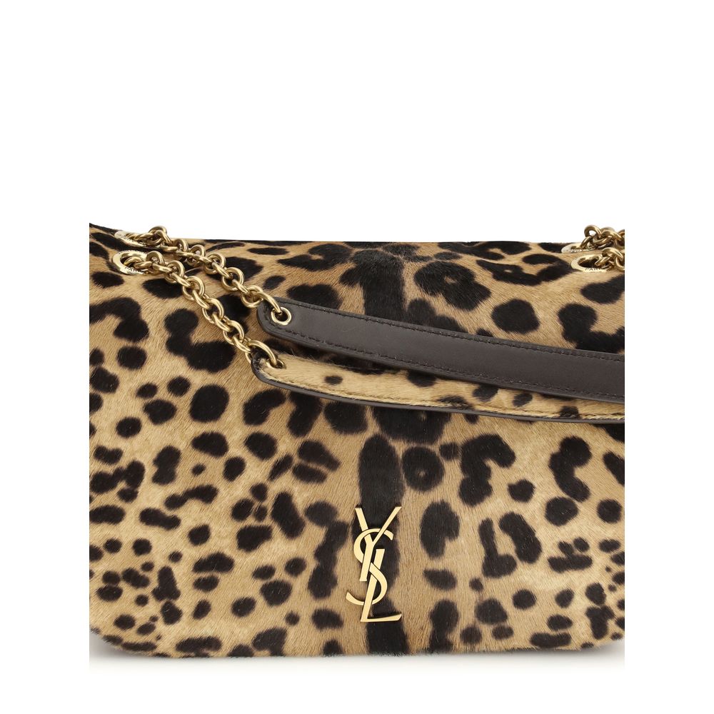 Saint Laurent Multicolor Horsehair Shoulder Bag