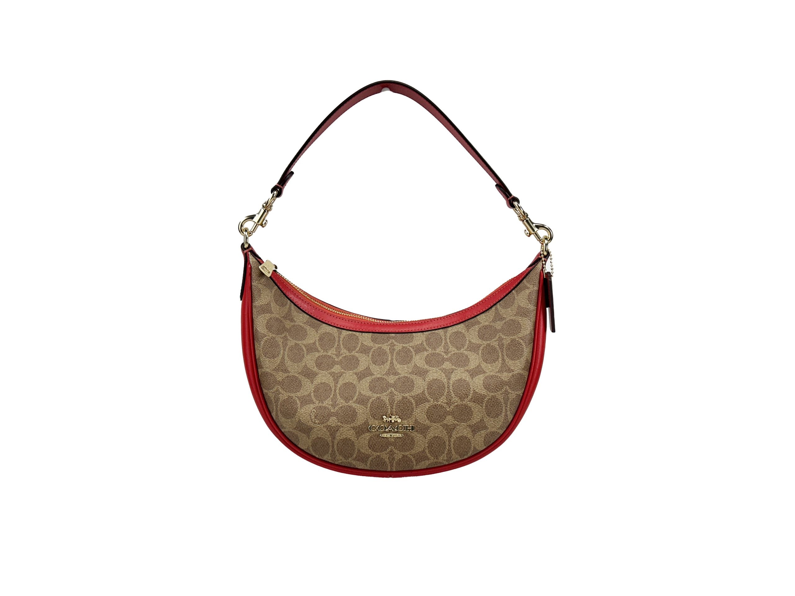 COACH Coach Aria Signature Canvas Shoulder Bag Purse