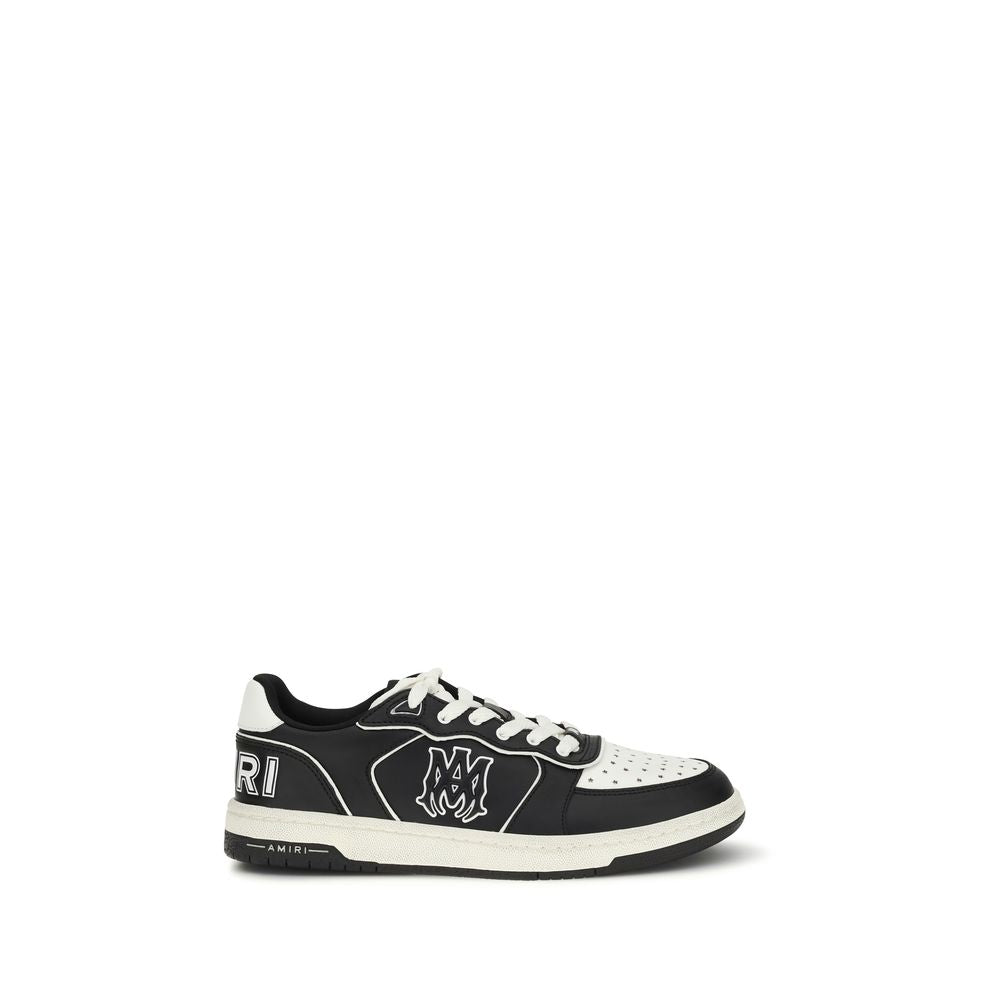 Amiri Black Calf Leather Bos Taurus Low Top Sneakers