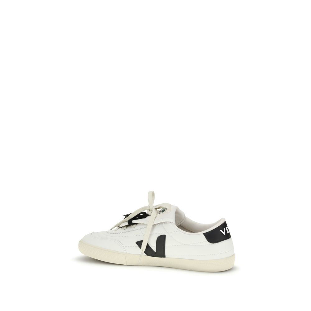 Veja White Calf Leather Bos Taurus Athletic Sneakers