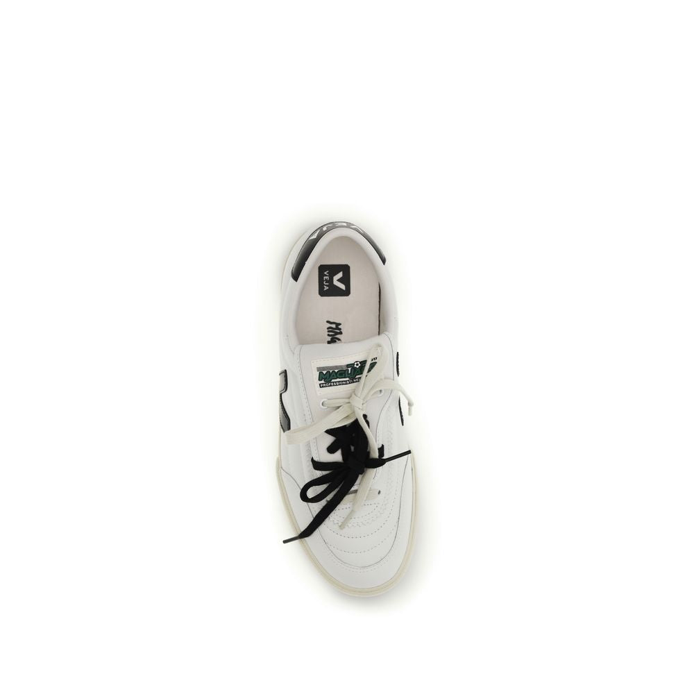 Veja White Calf Leather Bos Taurus Athletic Sneakers