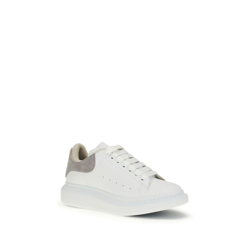Alexander McQueen White Calf Leather Bos Taurus Chunky Sneakers