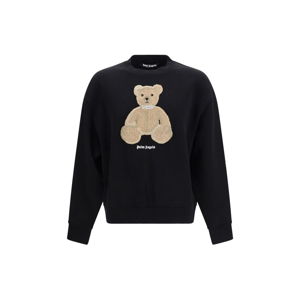 Palm Angels Black Cotton Sweatshirt