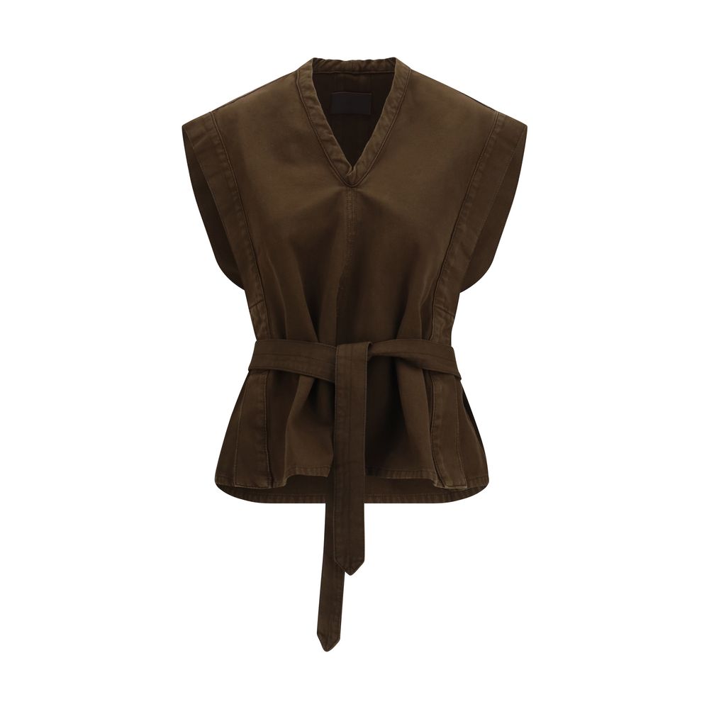 Lemaire Brown Cotton Blouse