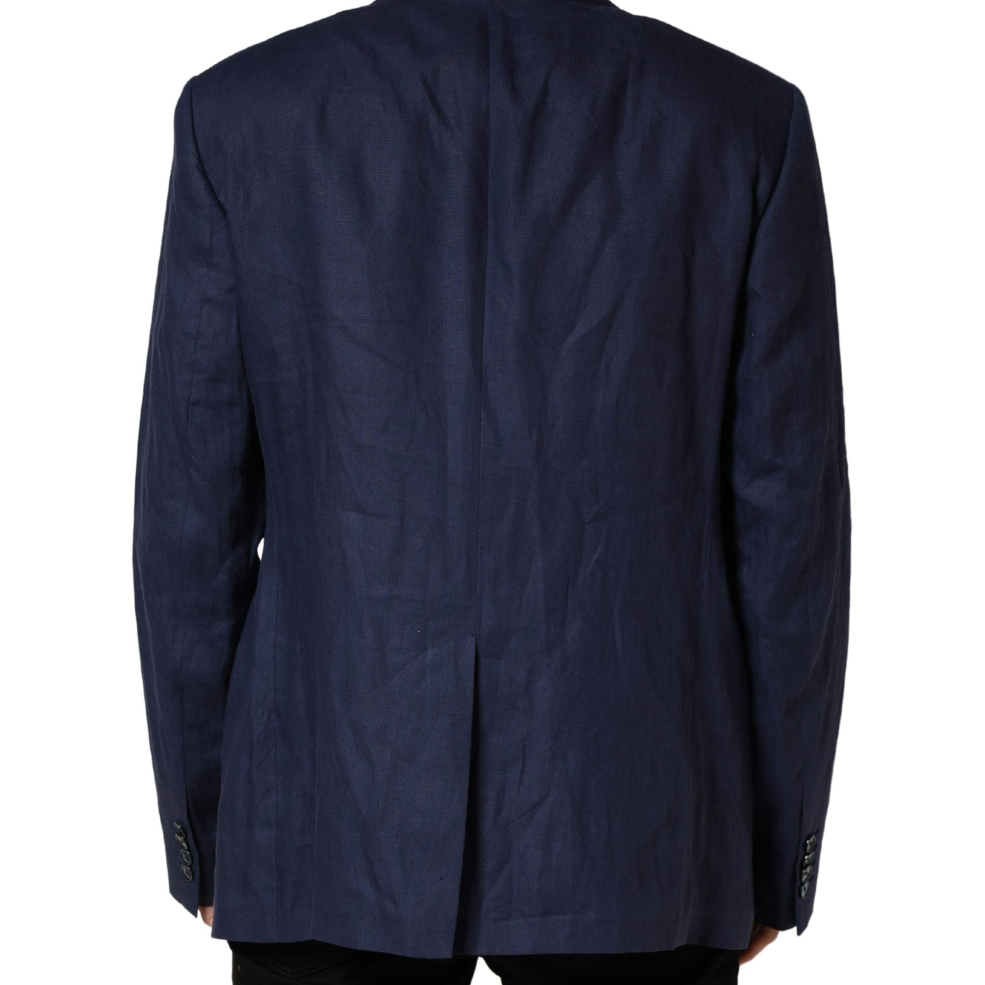 Dolce & Gabbana Blue Single Breasted 2 Button Suit Jacket
