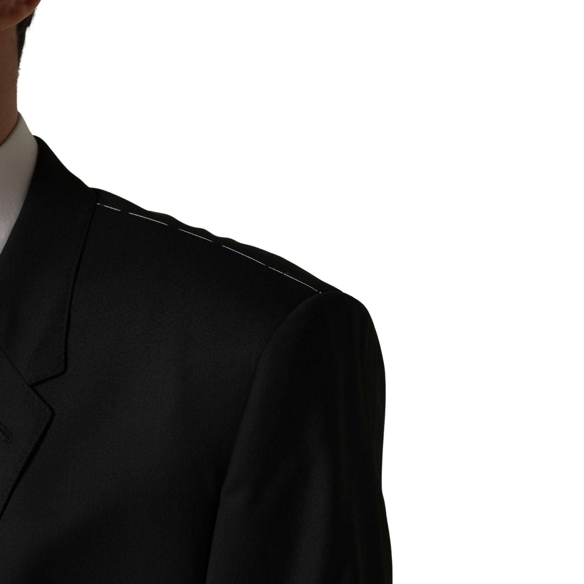 Dolce & Gabbana Black Single Breasted 2 Button Suit Jacket