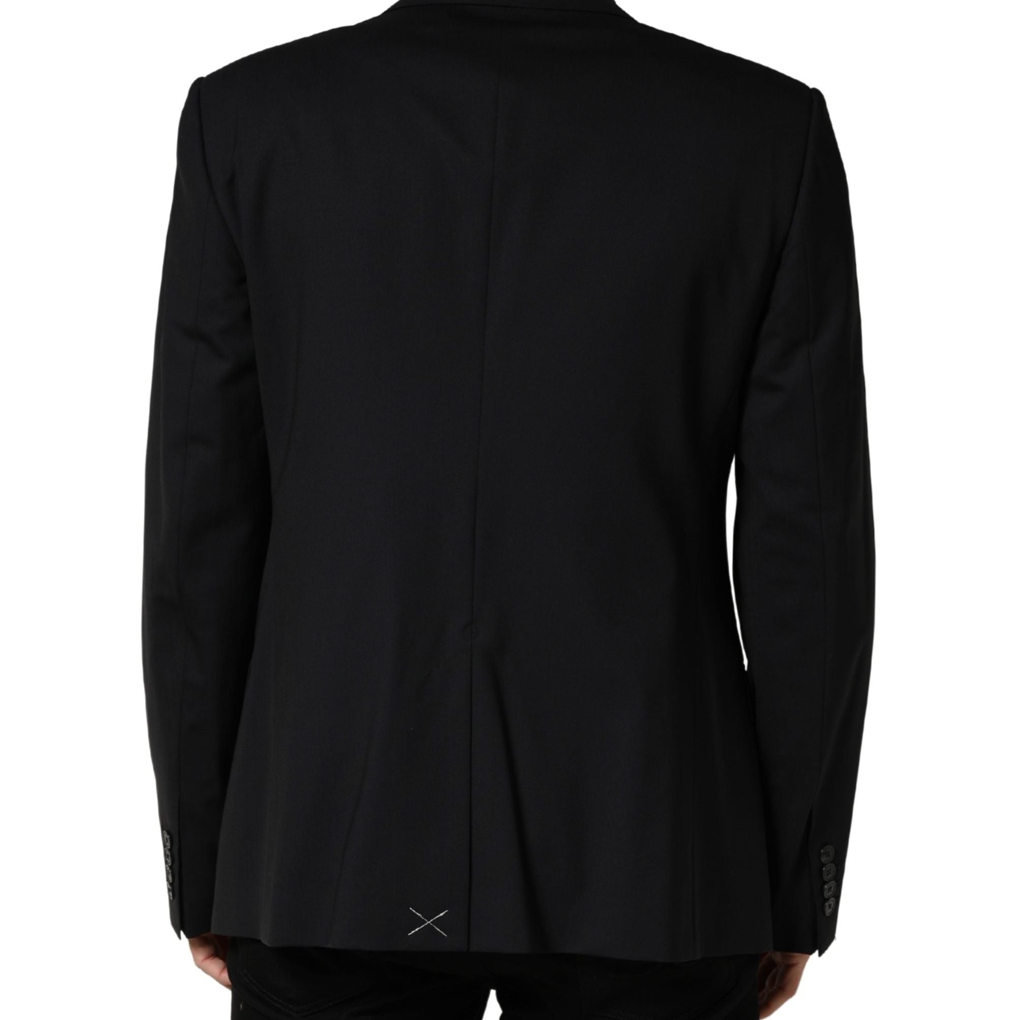 Dolce & Gabbana Blue Single Breasted 2 Button Suit Jacket