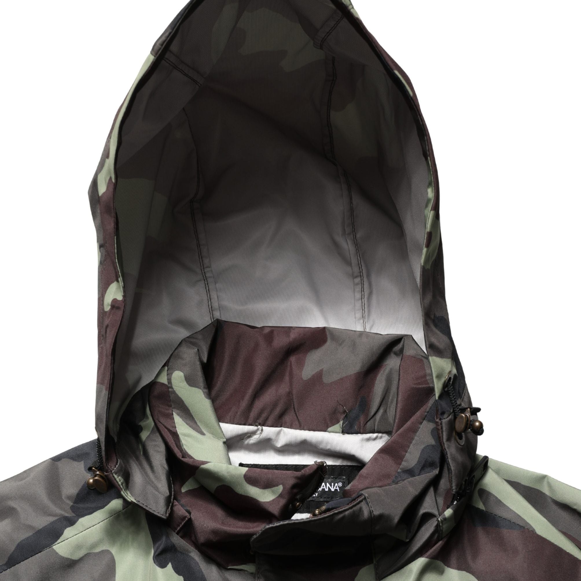 Dolce & Gabbana Multicolor Camouflage Hooded Bomber Jacket