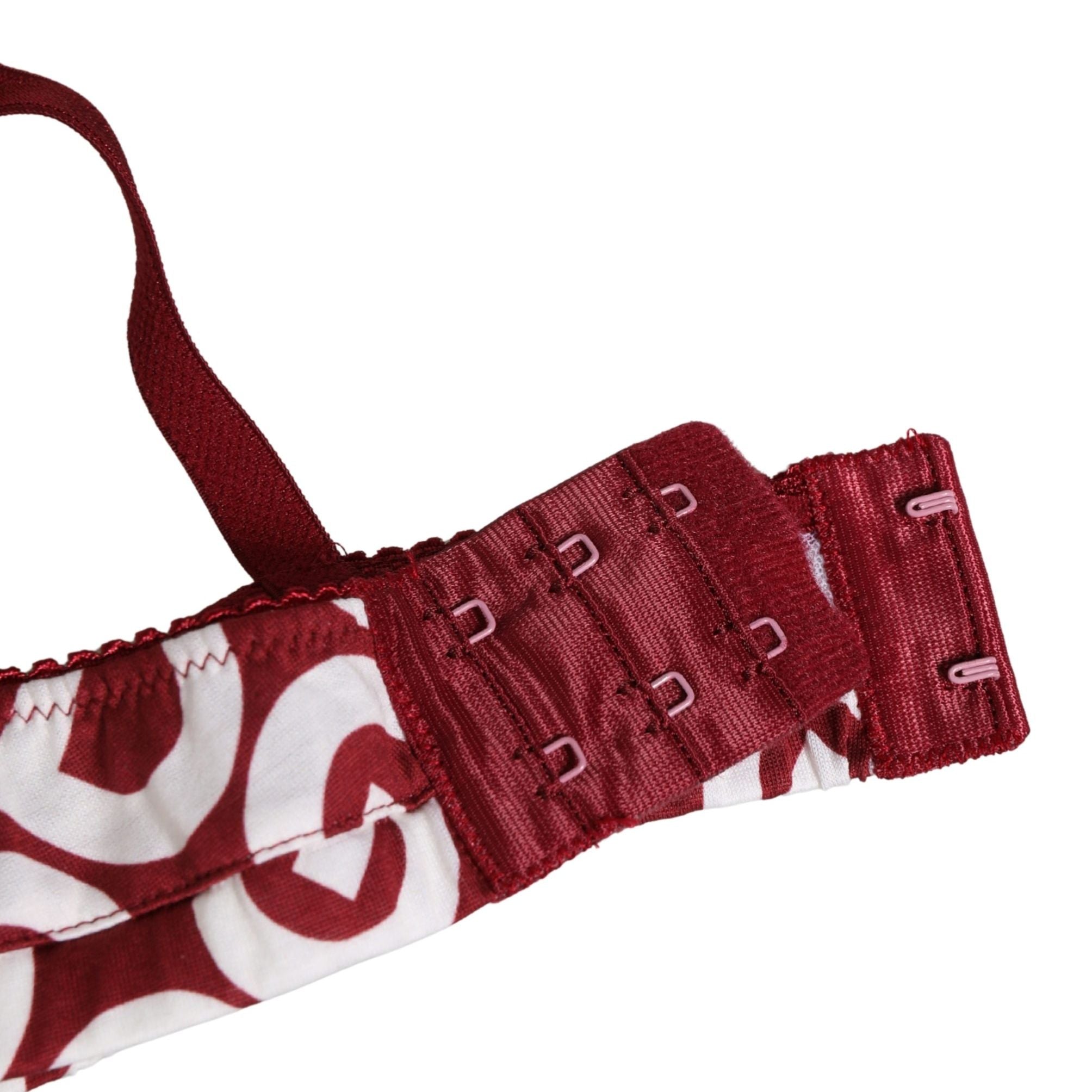 Dolce & Gabbana Red Logo Monogram Cotton Soft Cup Bra Underwear