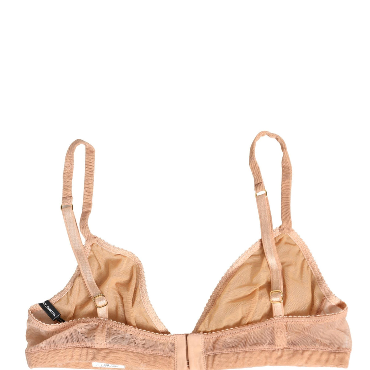 Dolce & Gabbana Beige Nylon Stretch Soft Cup Brassiere Underwear