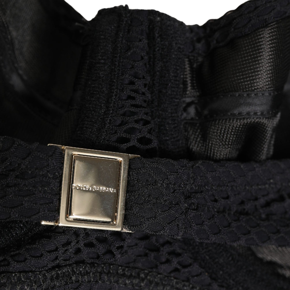 Dolce & Gabbana Black Nylon Padded Balconnet Brassiere Underwear