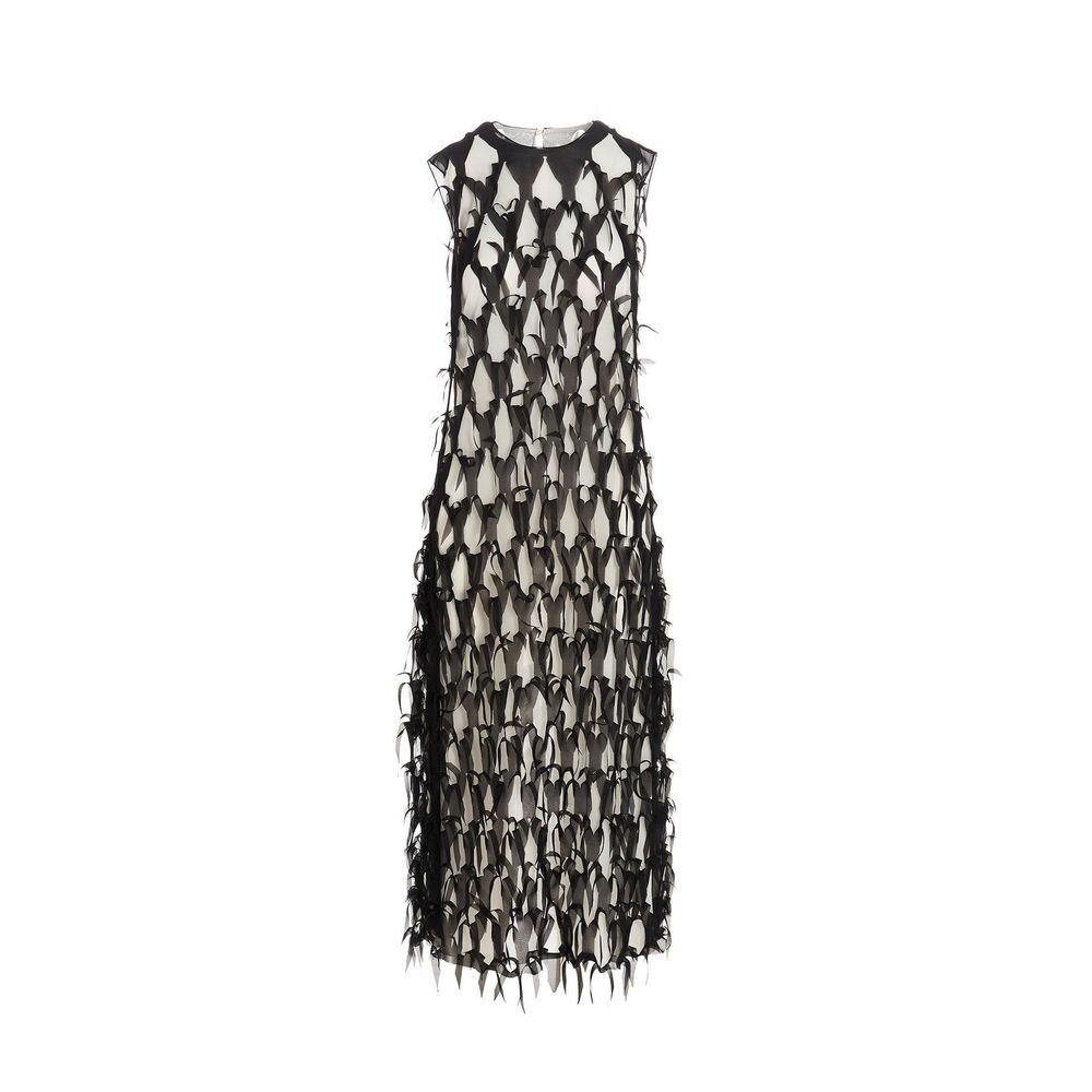 Maison Margiela Black Silk Casual Dress