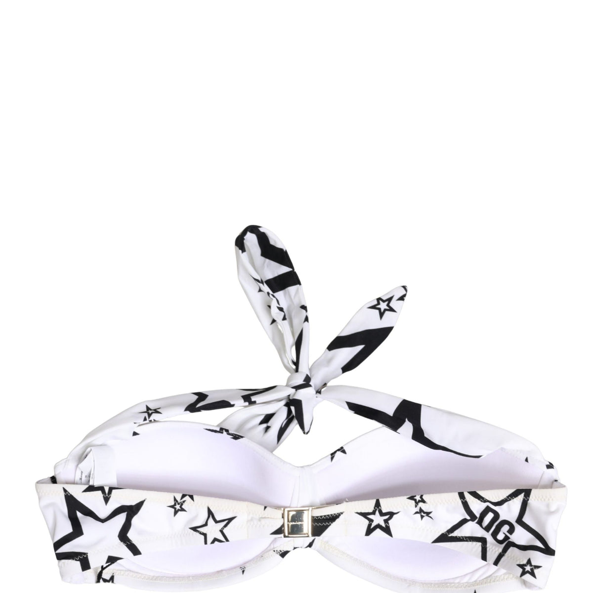 Dolce & Gabbana White Millennials Star Padded Bandeau Underwear