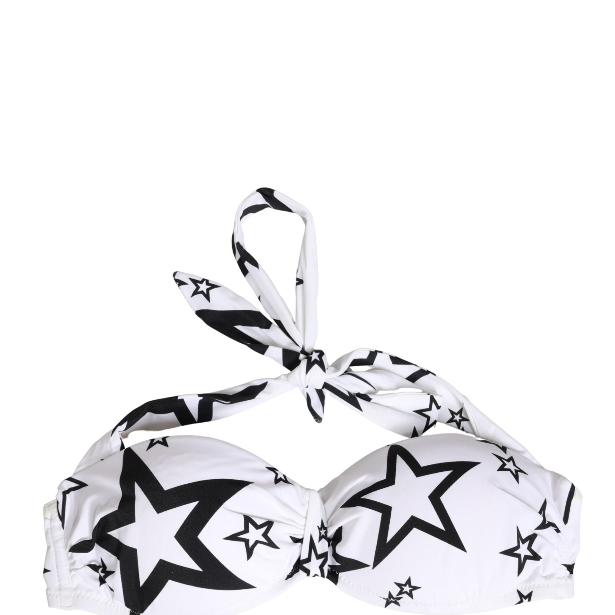 Dolce & Gabbana White Millennials Star Padded Bandeau Underwear