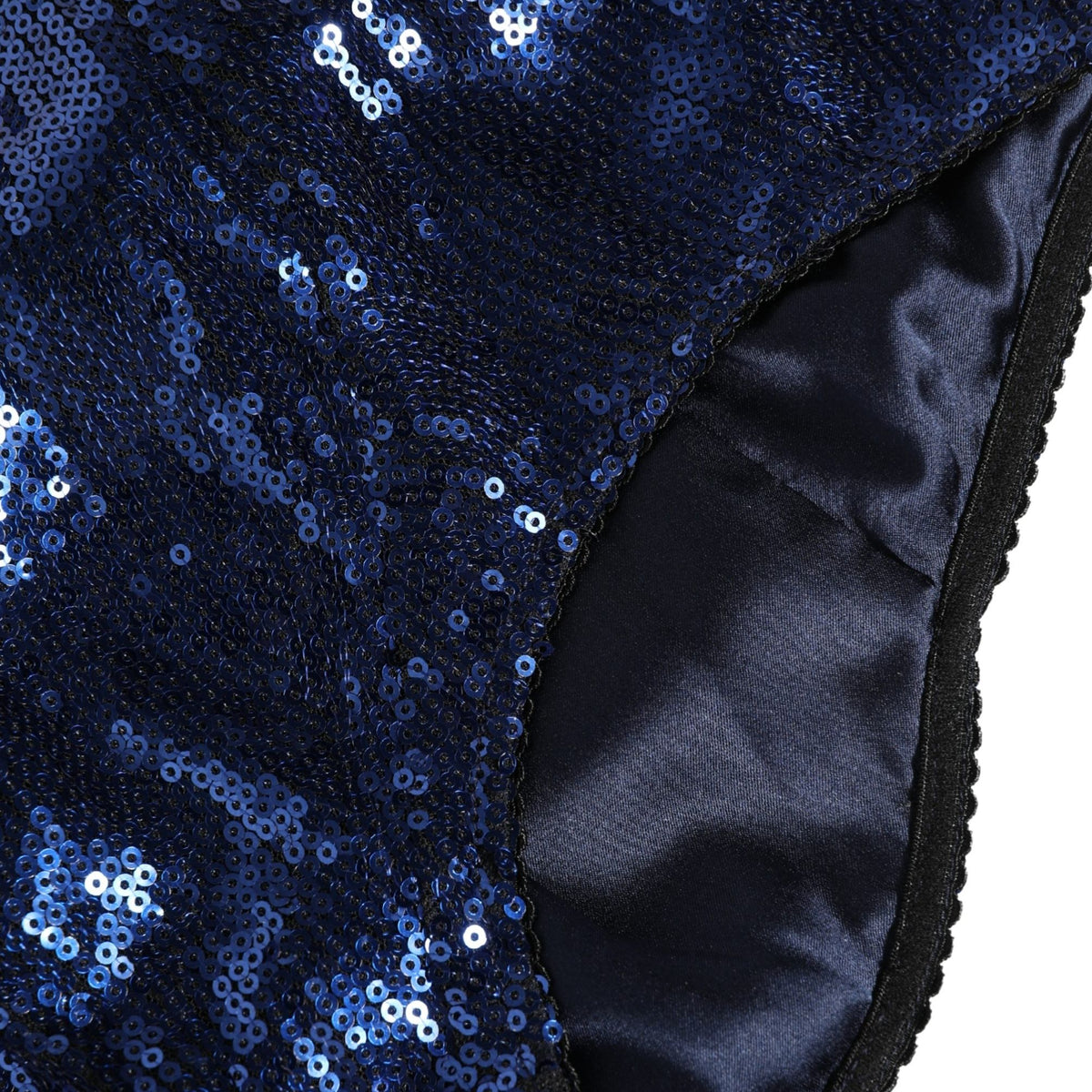 Dolce & Gabbana Blue Sequined High Waist Girdle Panty Underwear