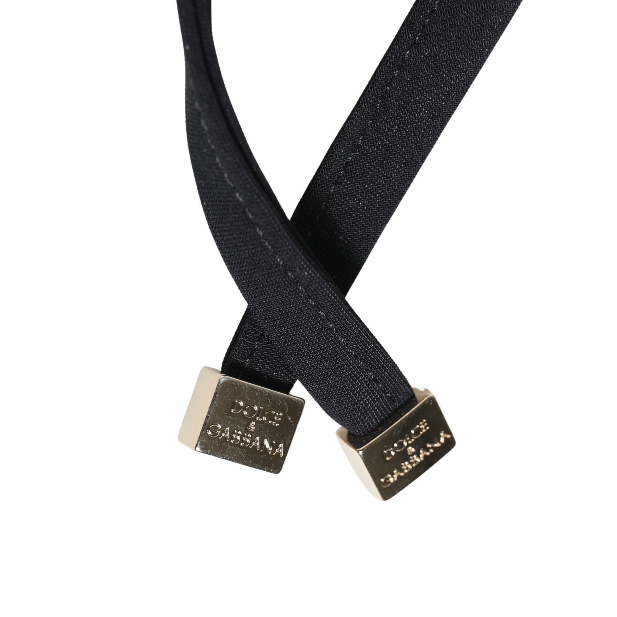 Dolce & Gabbana Black Tie-Side Bikini Bottom Swimsuit Swimwear