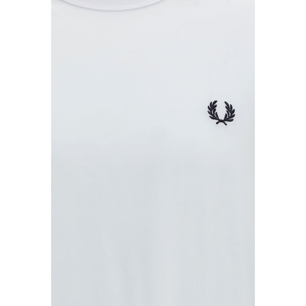 Fred Perry White Cotton T-Shirt