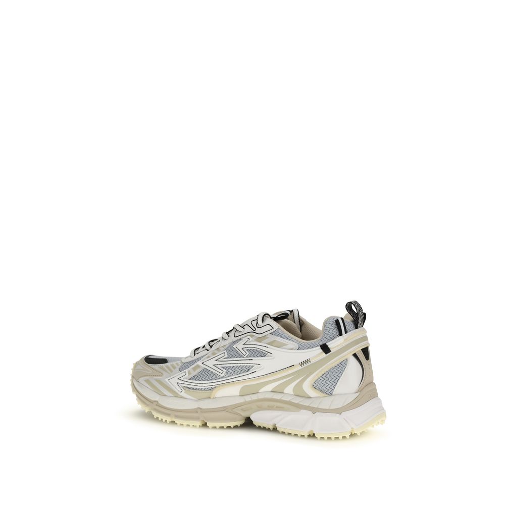 Off-White Gray Polyethylene Athletic Sneakers