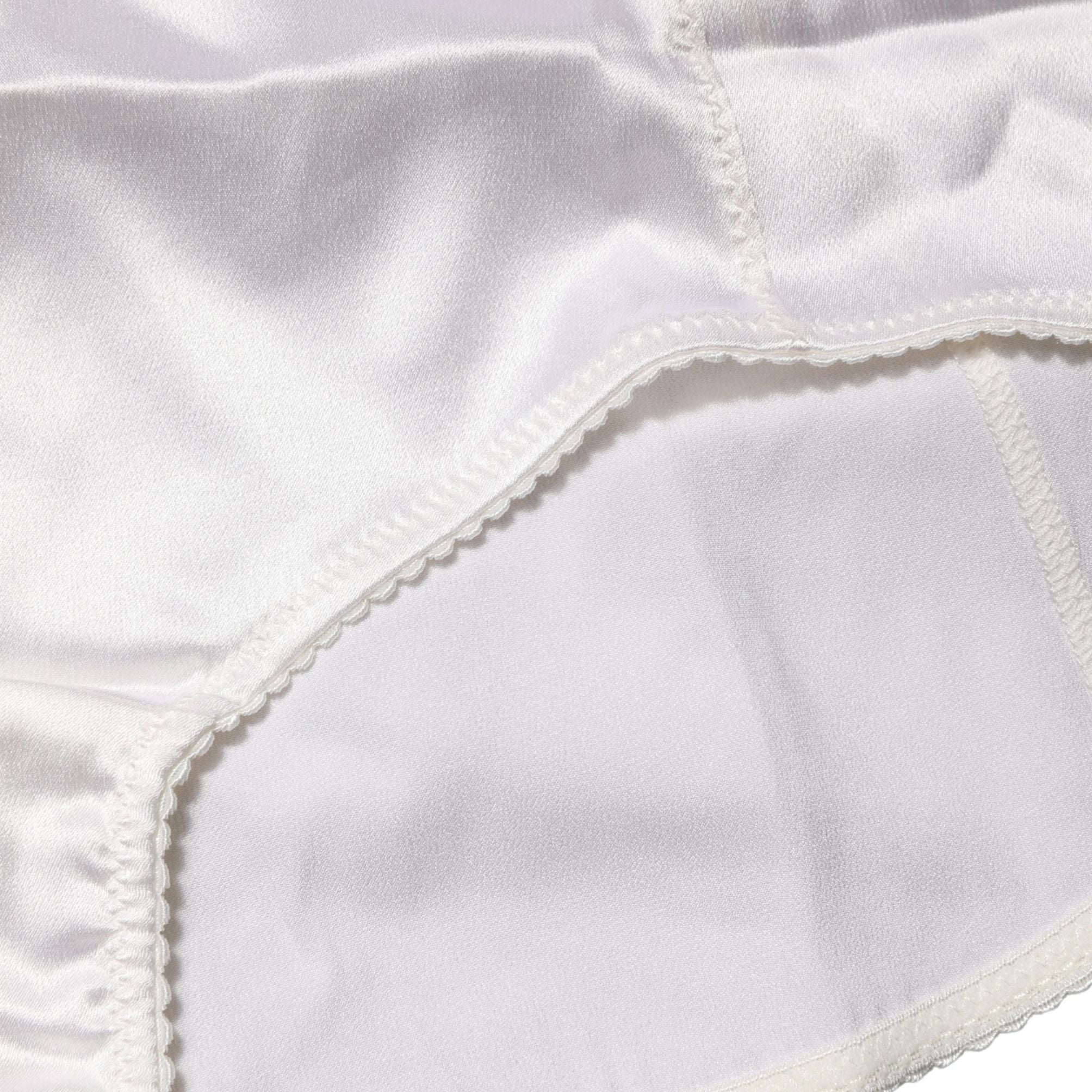 Dolce & Gabbana White Silk Blend High Waist Girdle Panty Underwear
