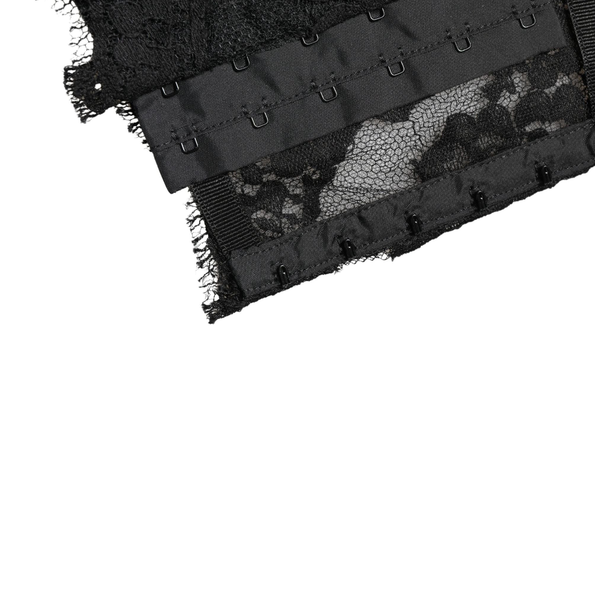 Dolce & Gabbana Black Lace Bandeau Bra Tube Top Underwear