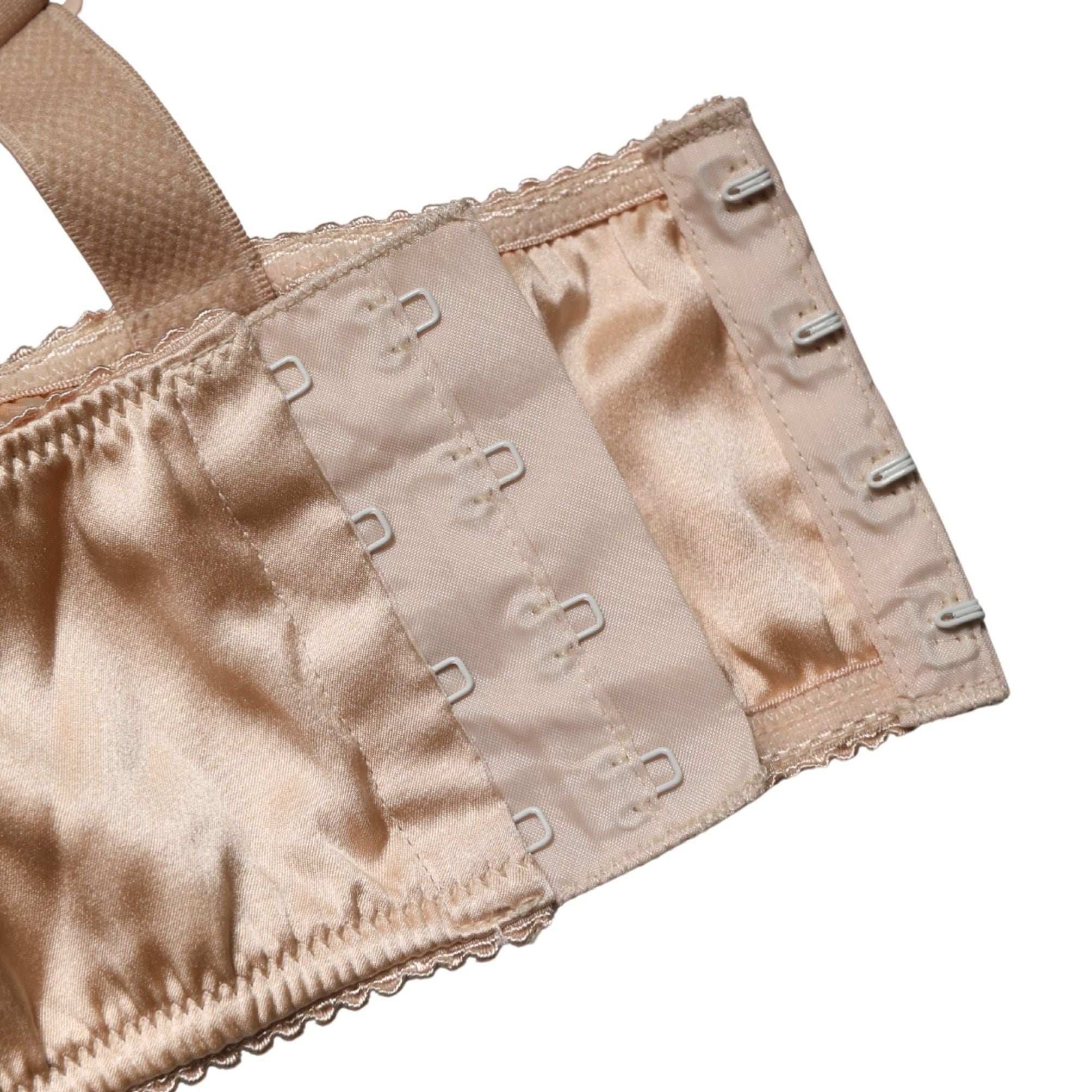 Dolce & Gabbana Beige Semi-Pad Underwire Balconette Bra Underwear