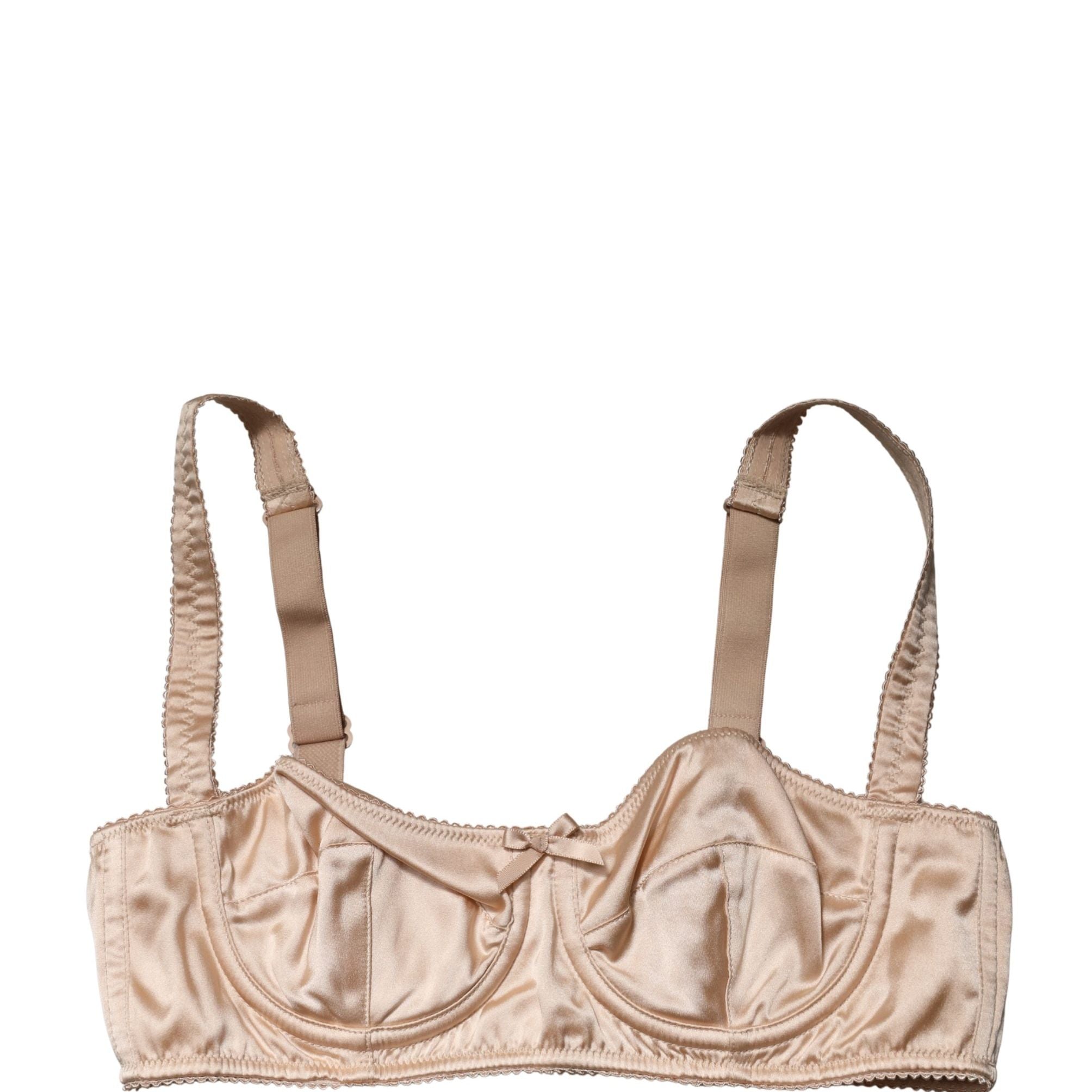 Dolce & Gabbana Beige Semi-Pad Underwire Balconette Bra Underwear