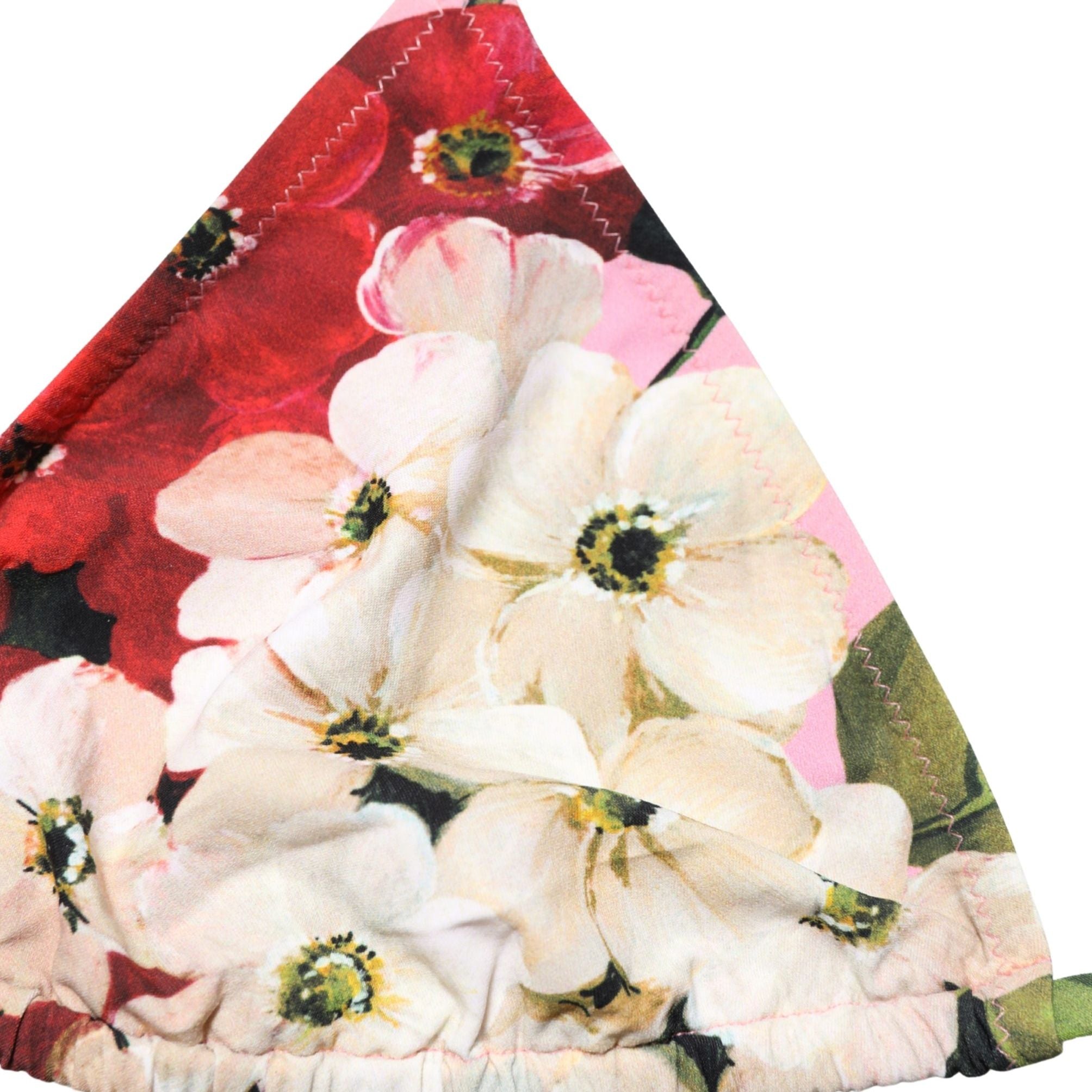 Dolce & Gabbana Multicolor Floral Triangle Bikini Top Swimwear