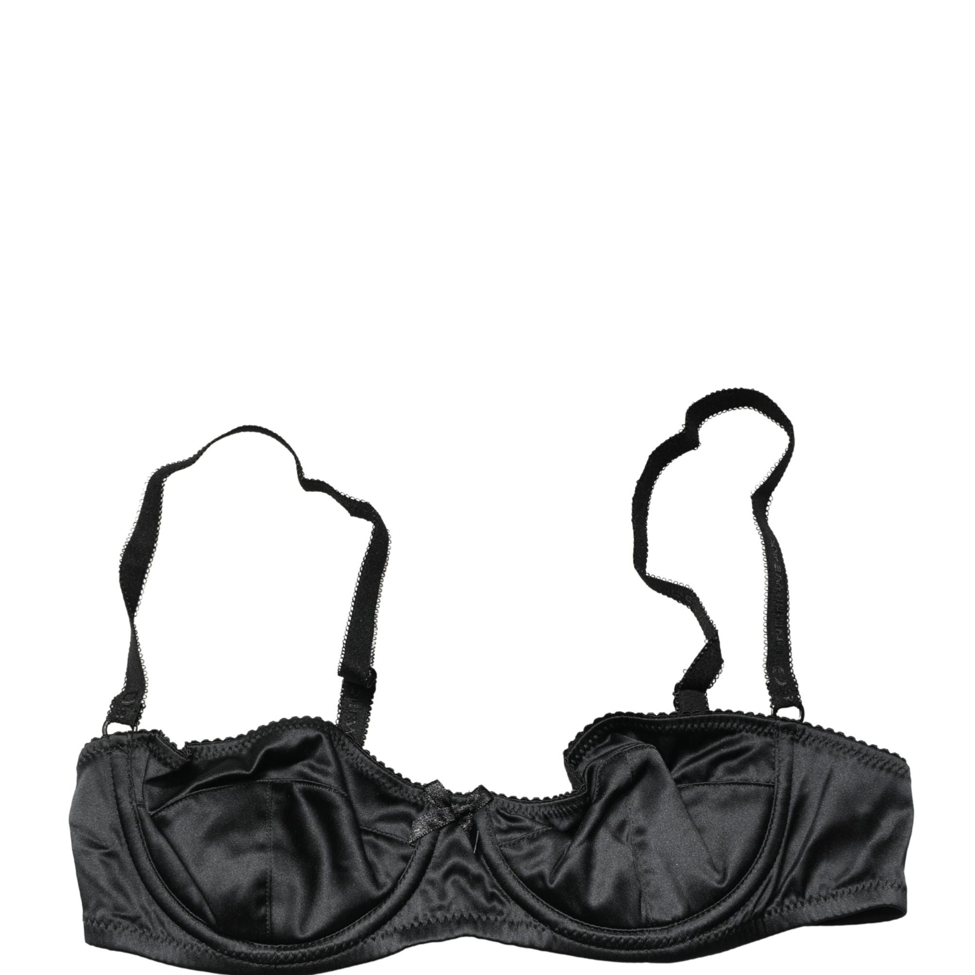 Dolce & Gabbana Black Semi-Pad Underwire Balconette Bra Underwear