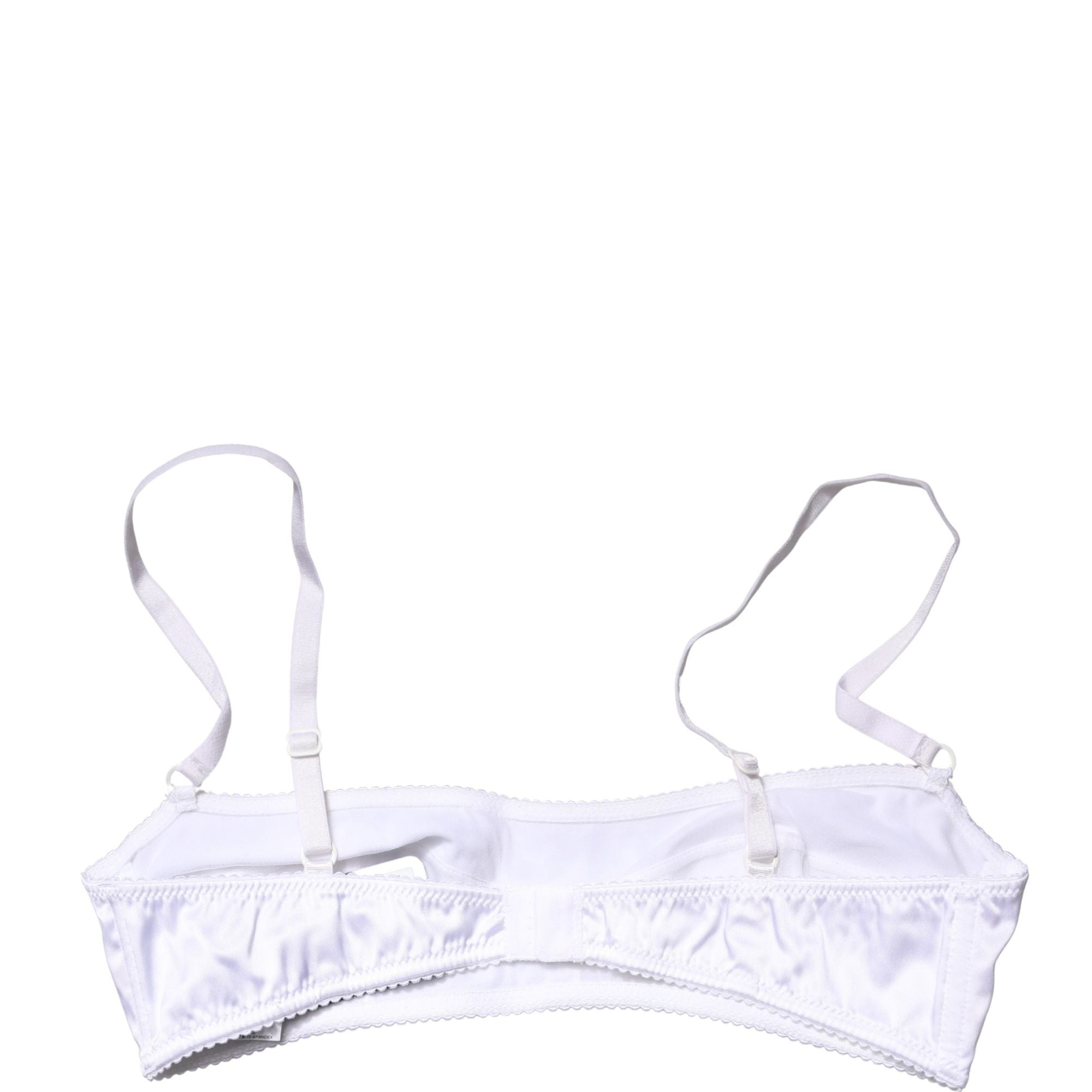 Dolce & Gabbana White Semi-Pad Underwire Balconette Bra Underwear