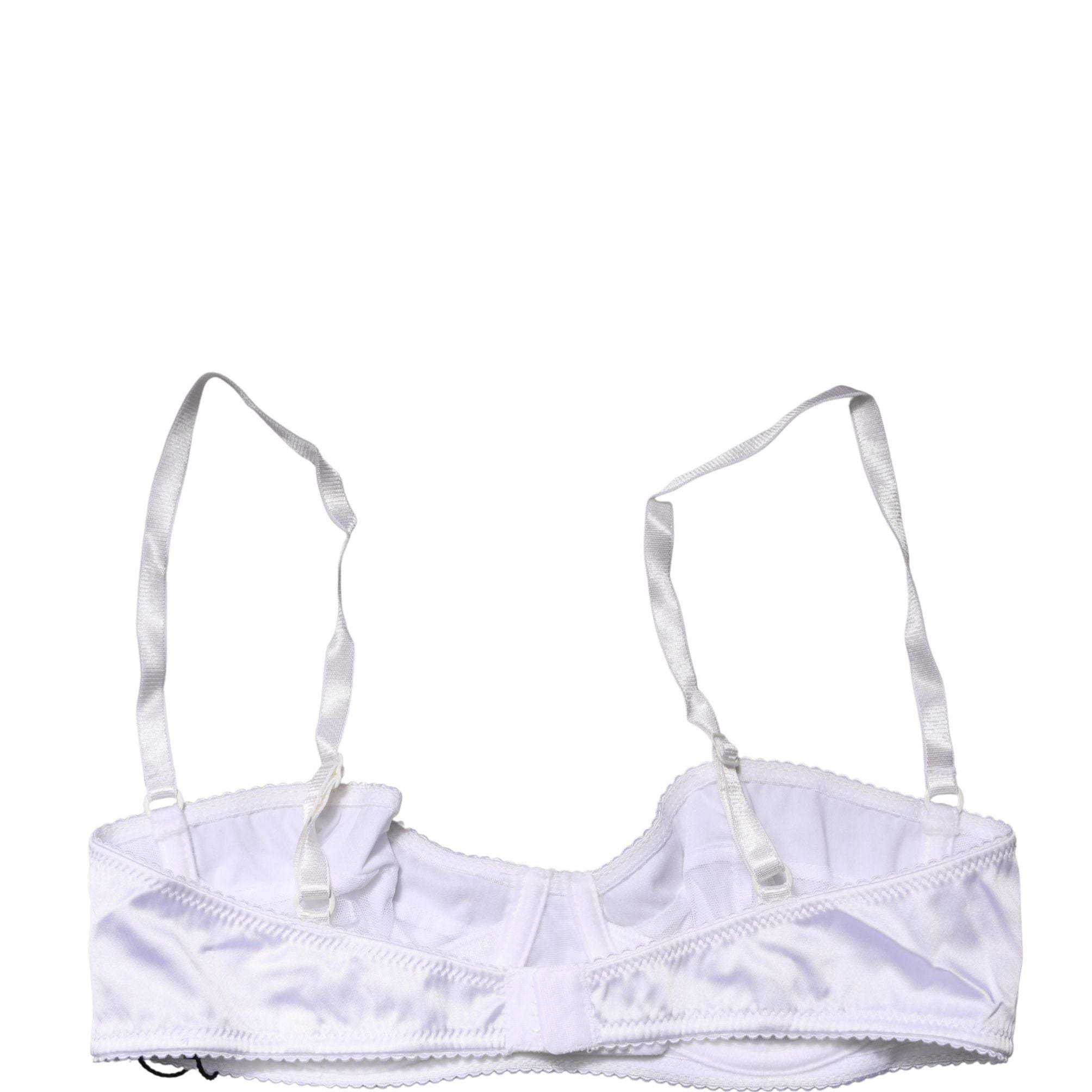 Dolce & Gabbana White Semi-Pad Underwire Balconette Bra Underwear