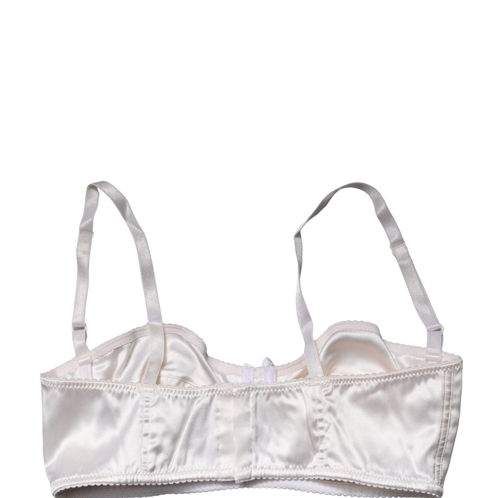 Dolce & Gabbana White Semi-Pad Underwire Balconette Bra Underwear