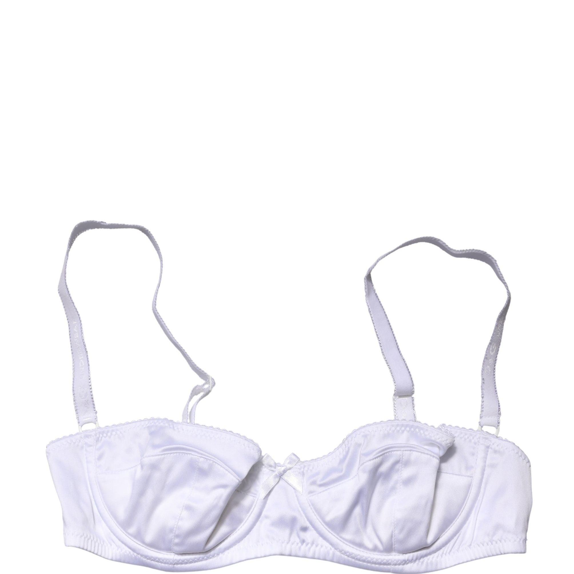 Dolce & Gabbana White Semi-Pad Underwire Balconette Bra Underwear