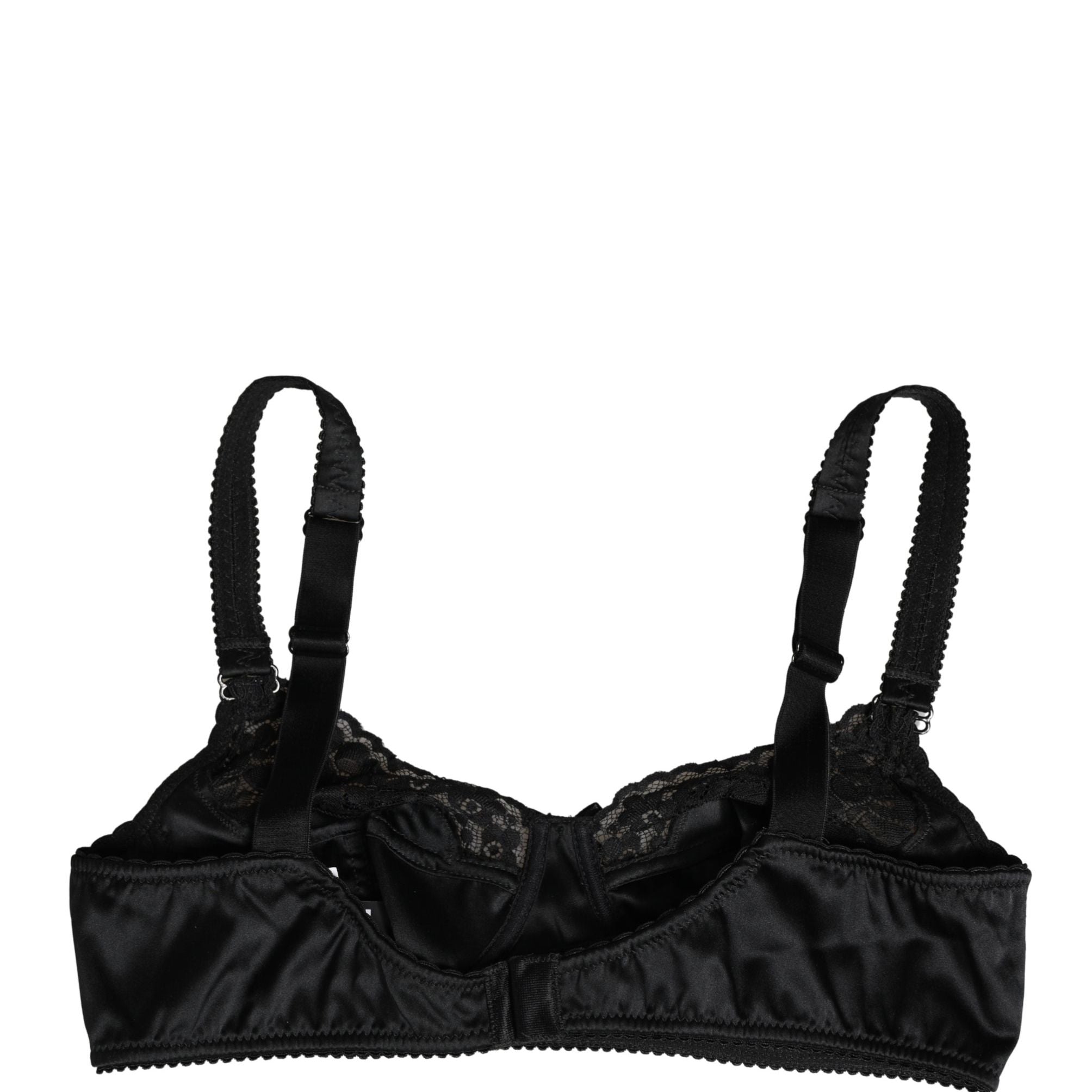 Dolce & Gabbana Black Semi-Pad Underwire Balconette Bra Underwear