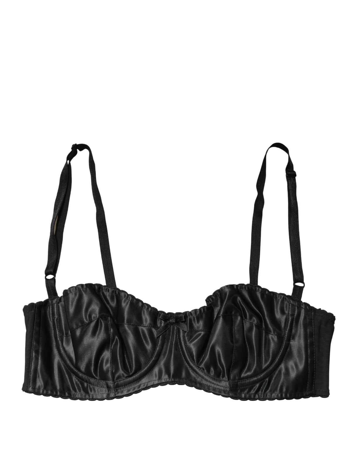 Dolce & Gabbana Black Semi-Pad Underwire Balconette Bra Underwear