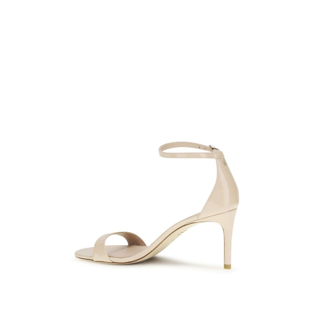 Stuart Weitzman Multicolor Calf Leather Bos Taurus Stiletto Heel Sandals