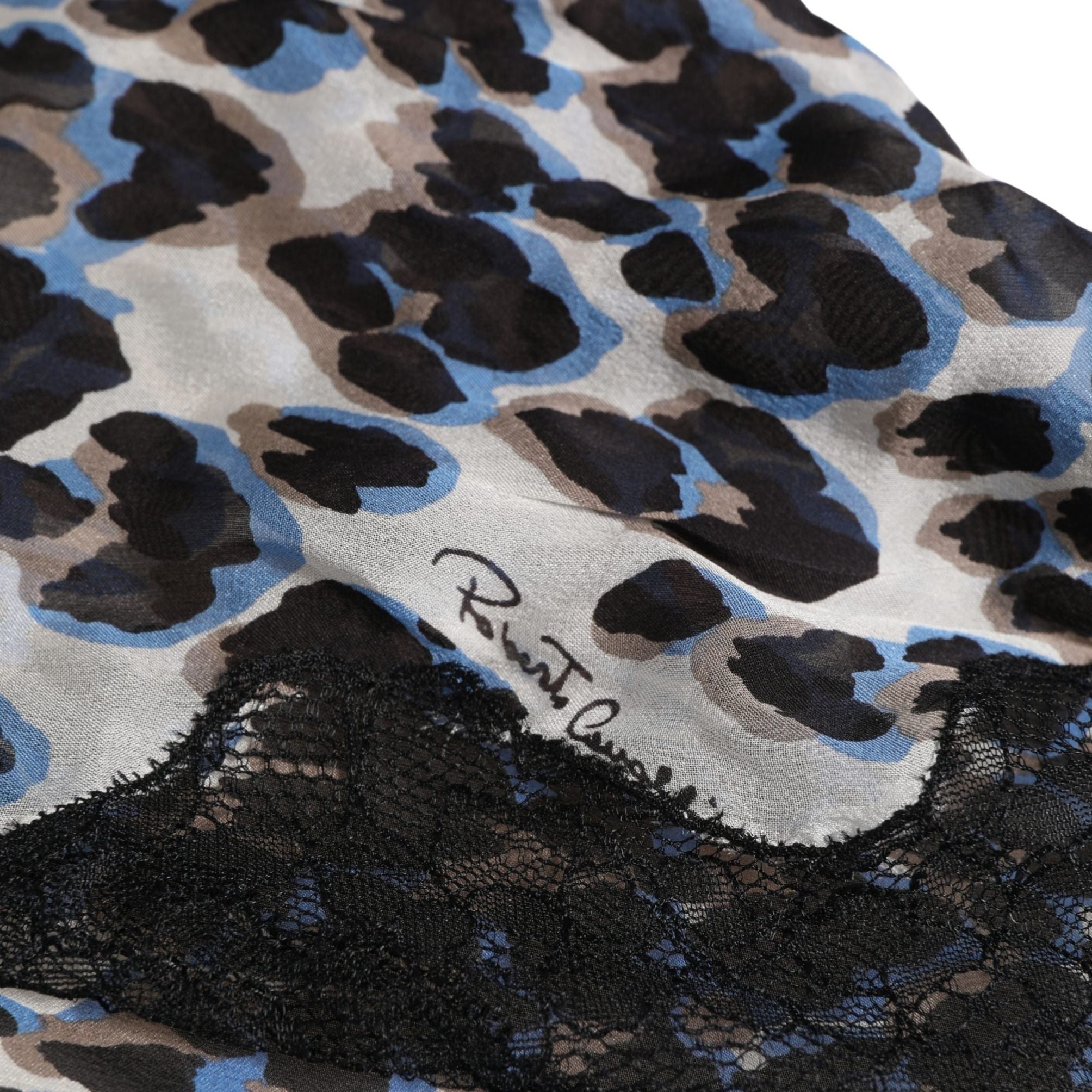 Roberto Cavalli Multicolor Leopard Babydoll Chemise Underwear