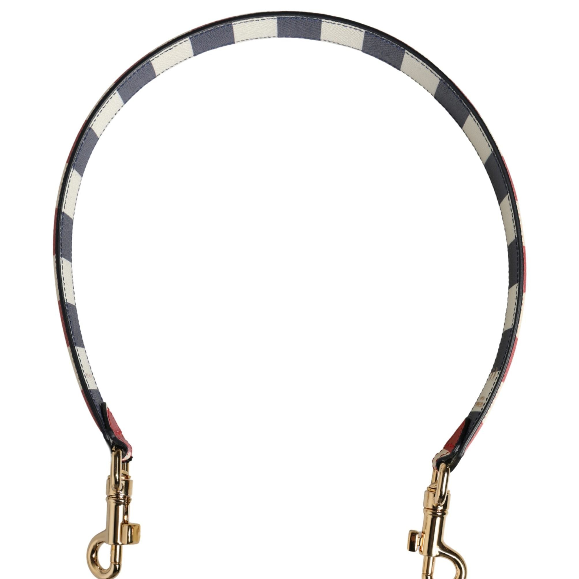 Dolce & Gabbana Multicolor Leather Striped Bag Accessory Shoulder Strap