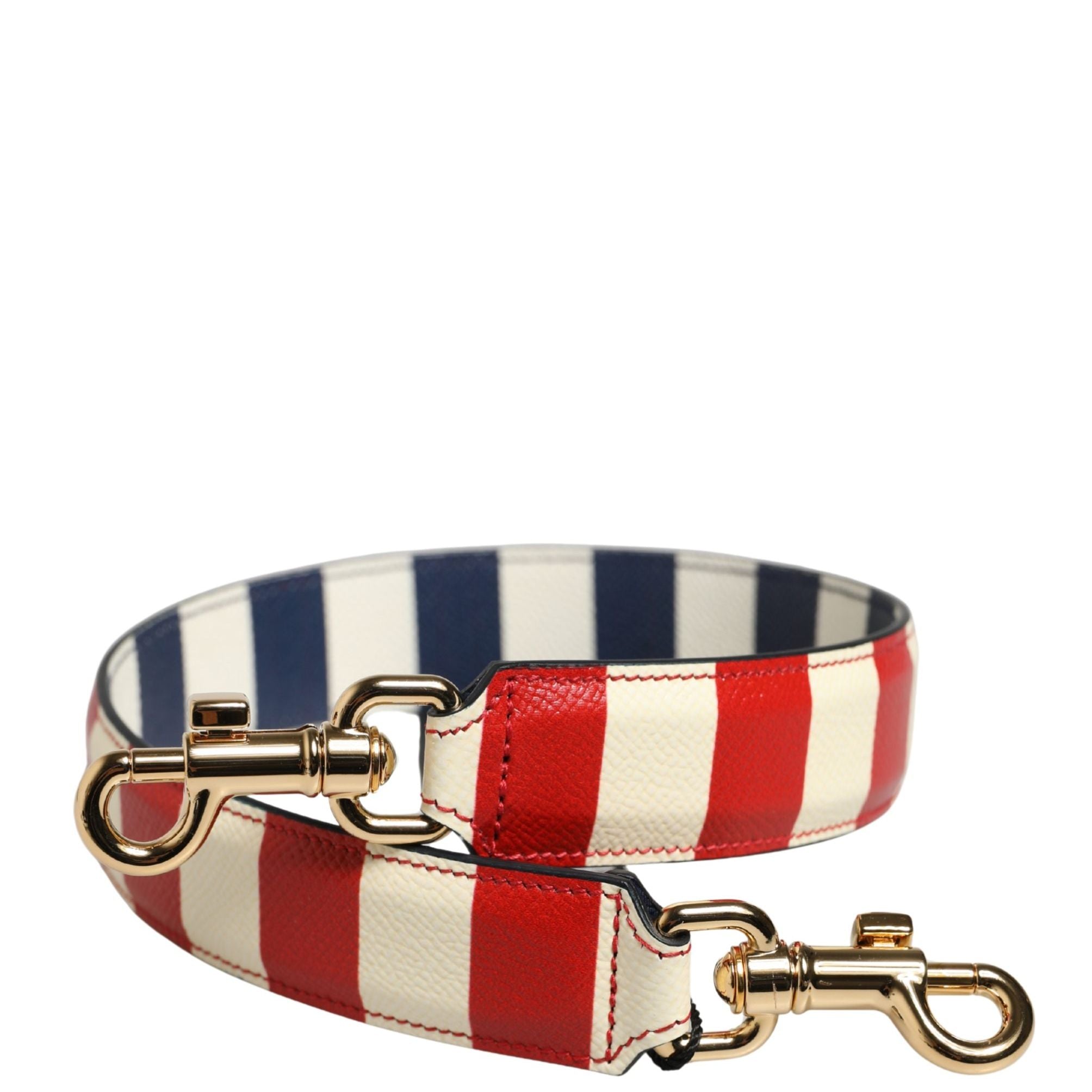 Dolce & Gabbana Multicolor Leather Striped Bag Accessory Shoulder Strap