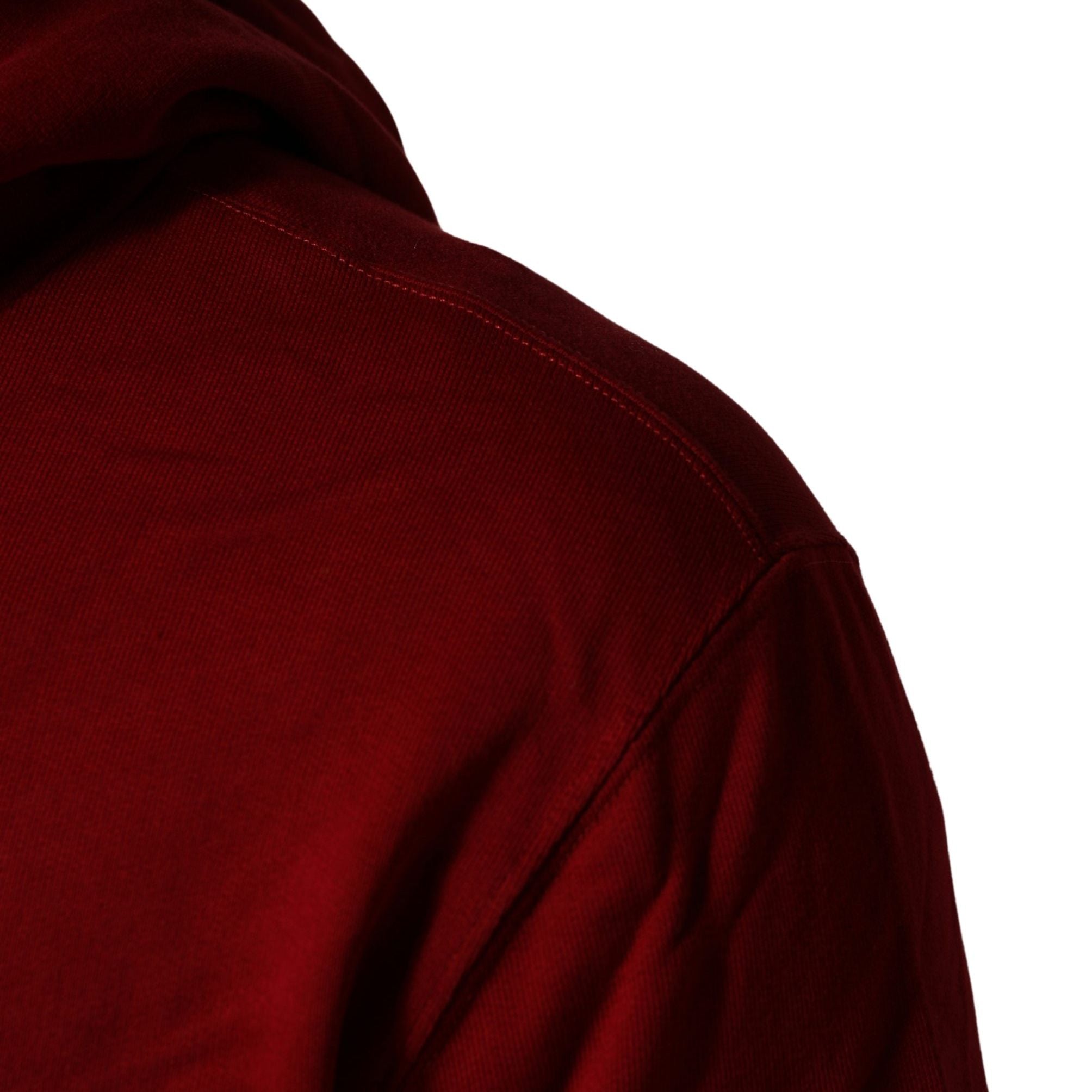 Dolce & Gabbana Red Cotton Full Zip Fleece Men Hoodie Sweater