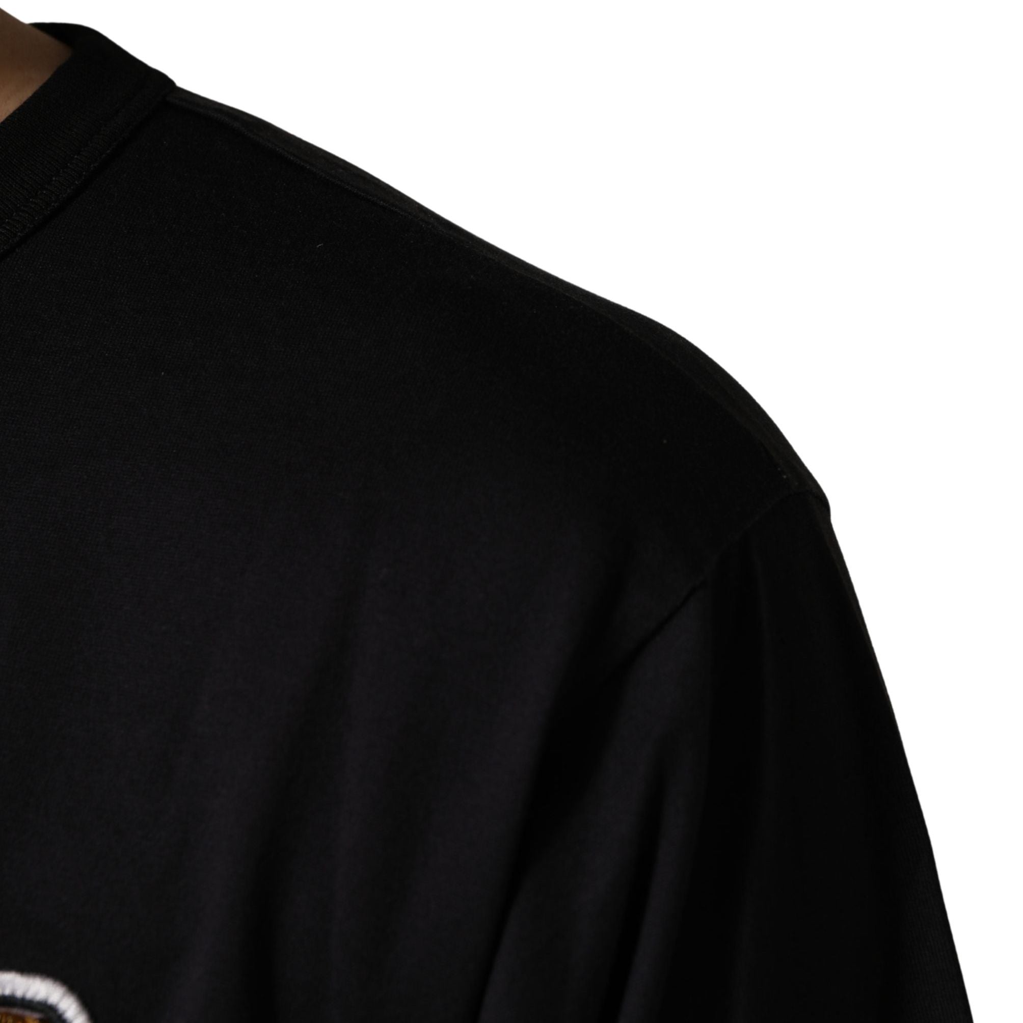 Dolce & Gabbana Black Angel Print Cotton Crew Neck T-shirt