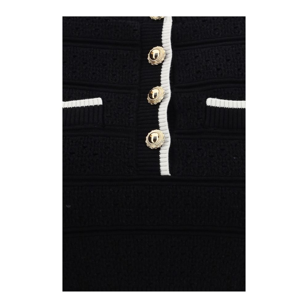 Self-Portrait Black Cotton Blouse