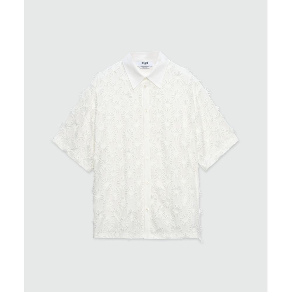 MSGM White Polyester Blouse