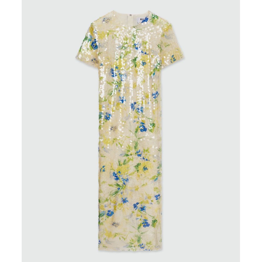 MSGM Bicolor Polyester Cocktail Dress