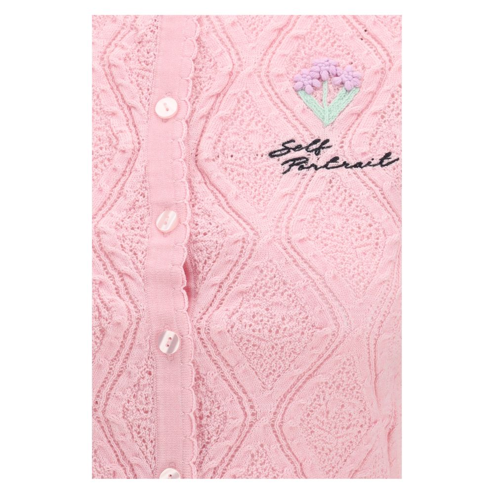 Self-Portrait Multicolor Cotton Blouse