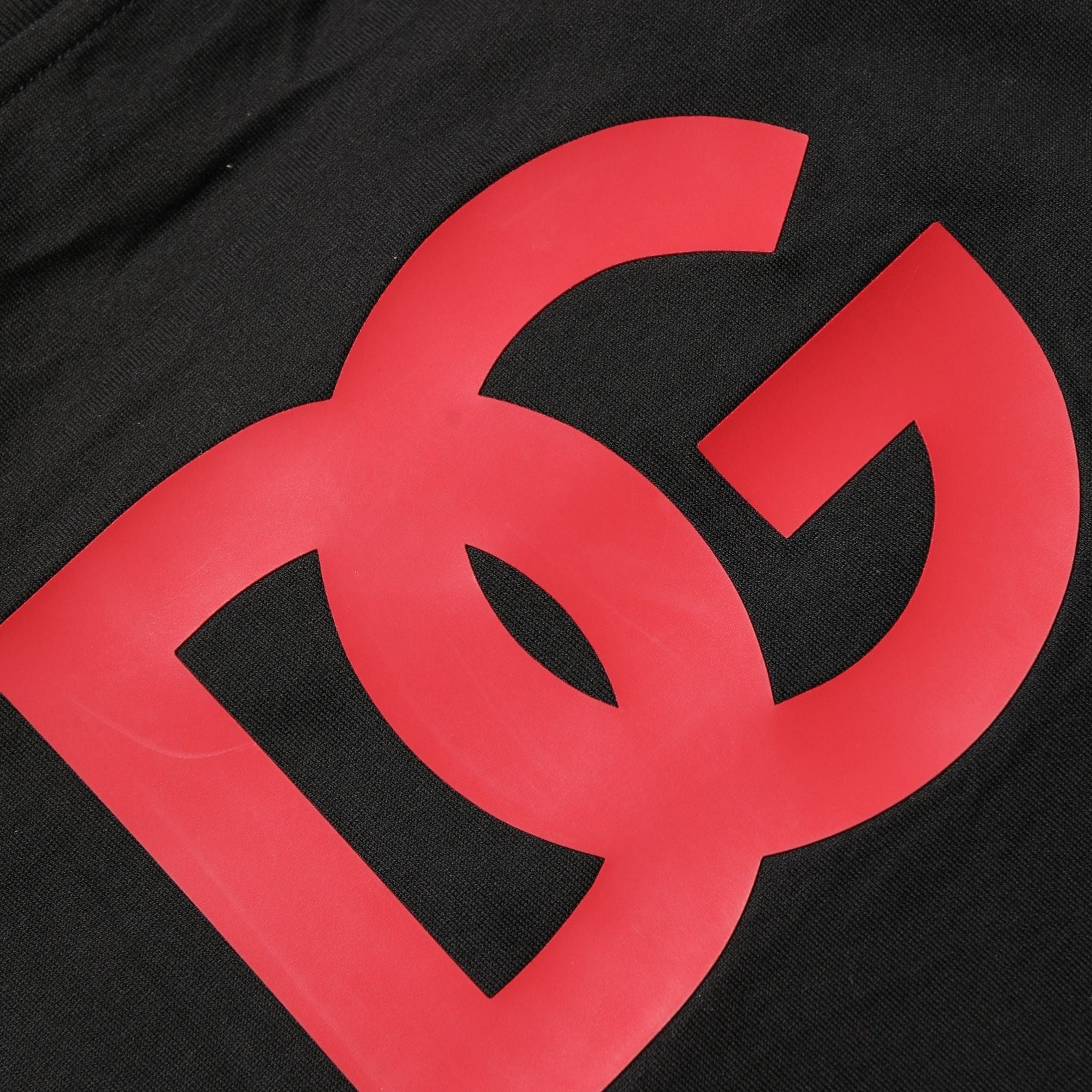 Dolce & Gabbana Black Cotton Jersey Logo Patch Crew Neck T-shirt