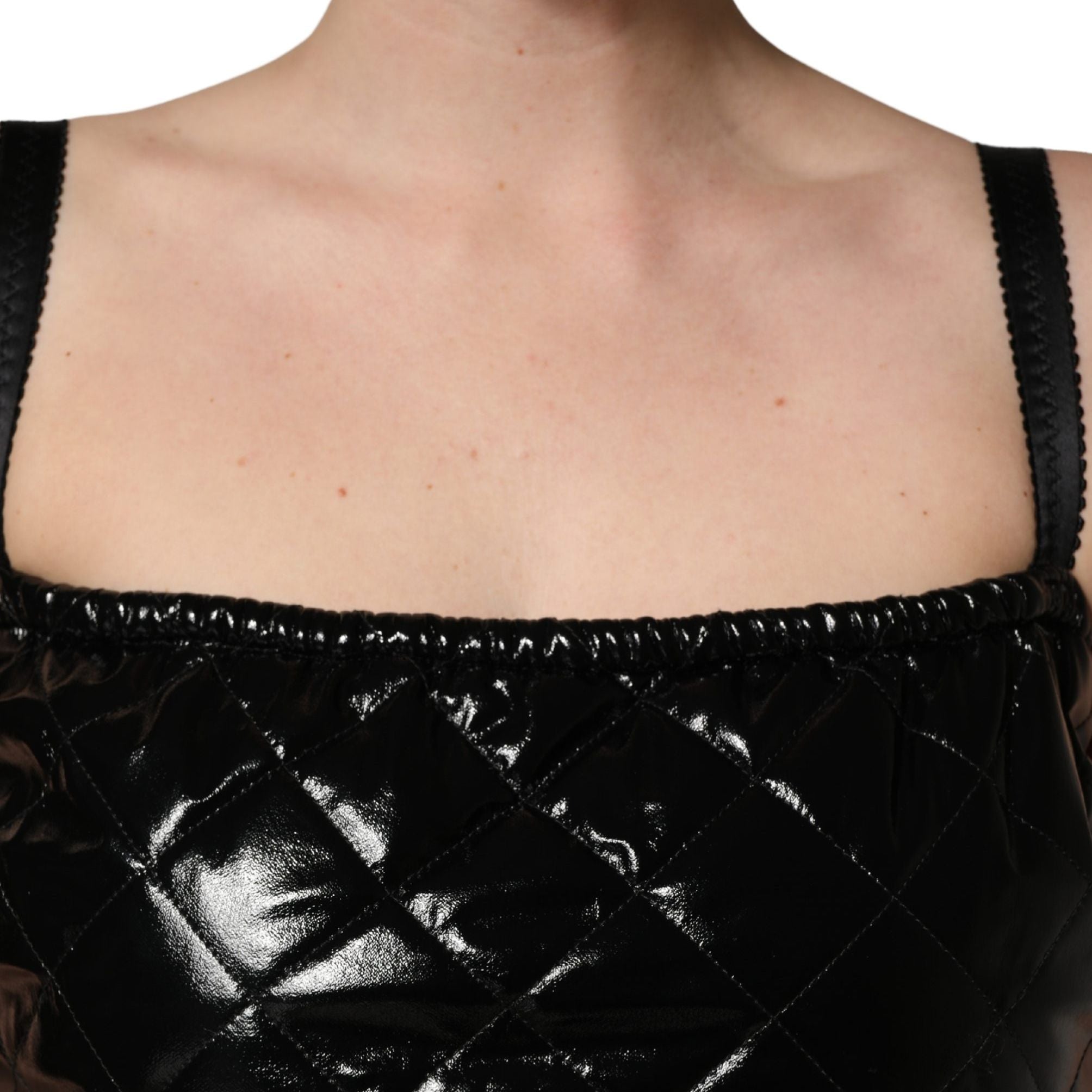 Dolce & Gabbana Black Sleeveless Romper Jumpsuit Dress