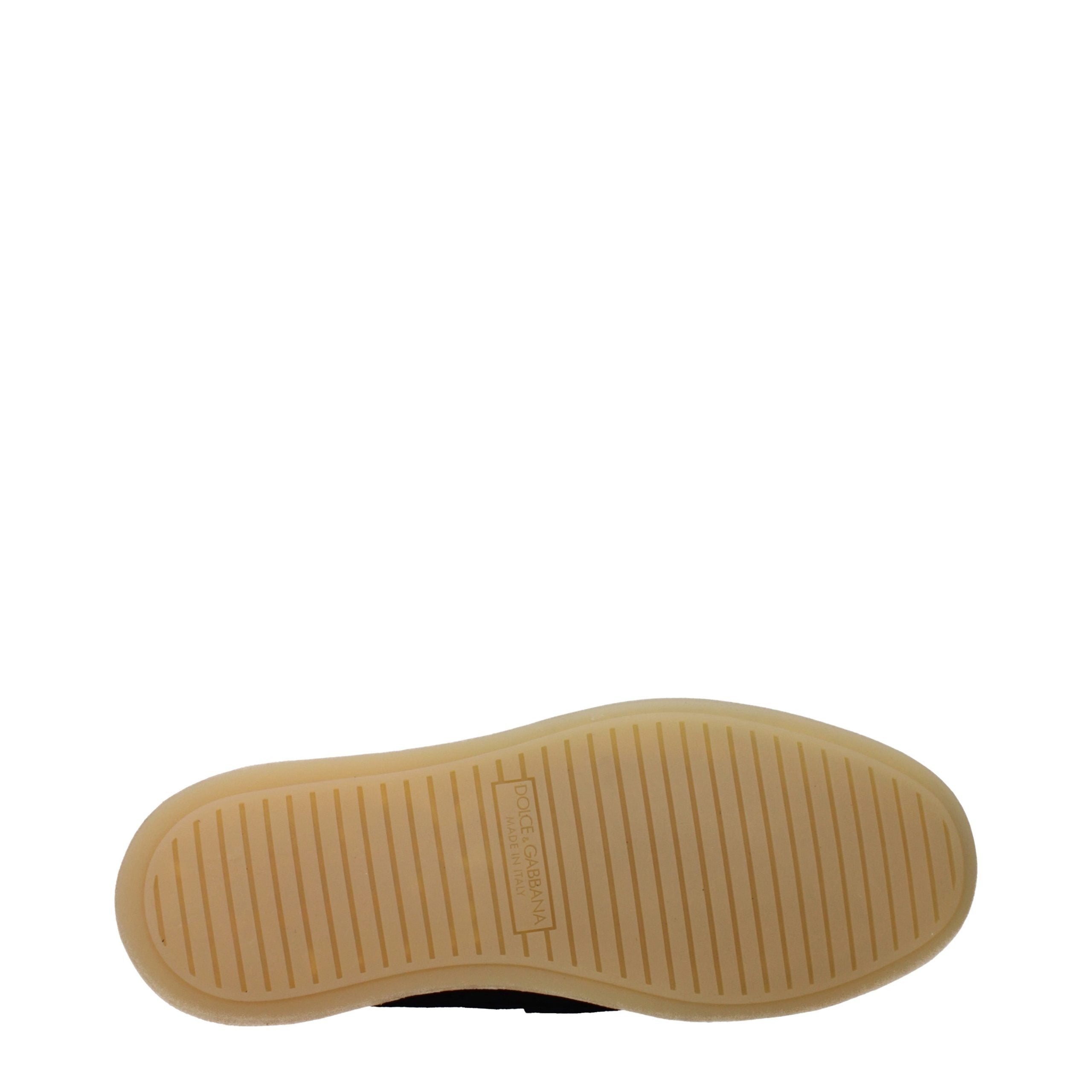 Dolce & Gabbana Blue Leather Slip-On Loafers