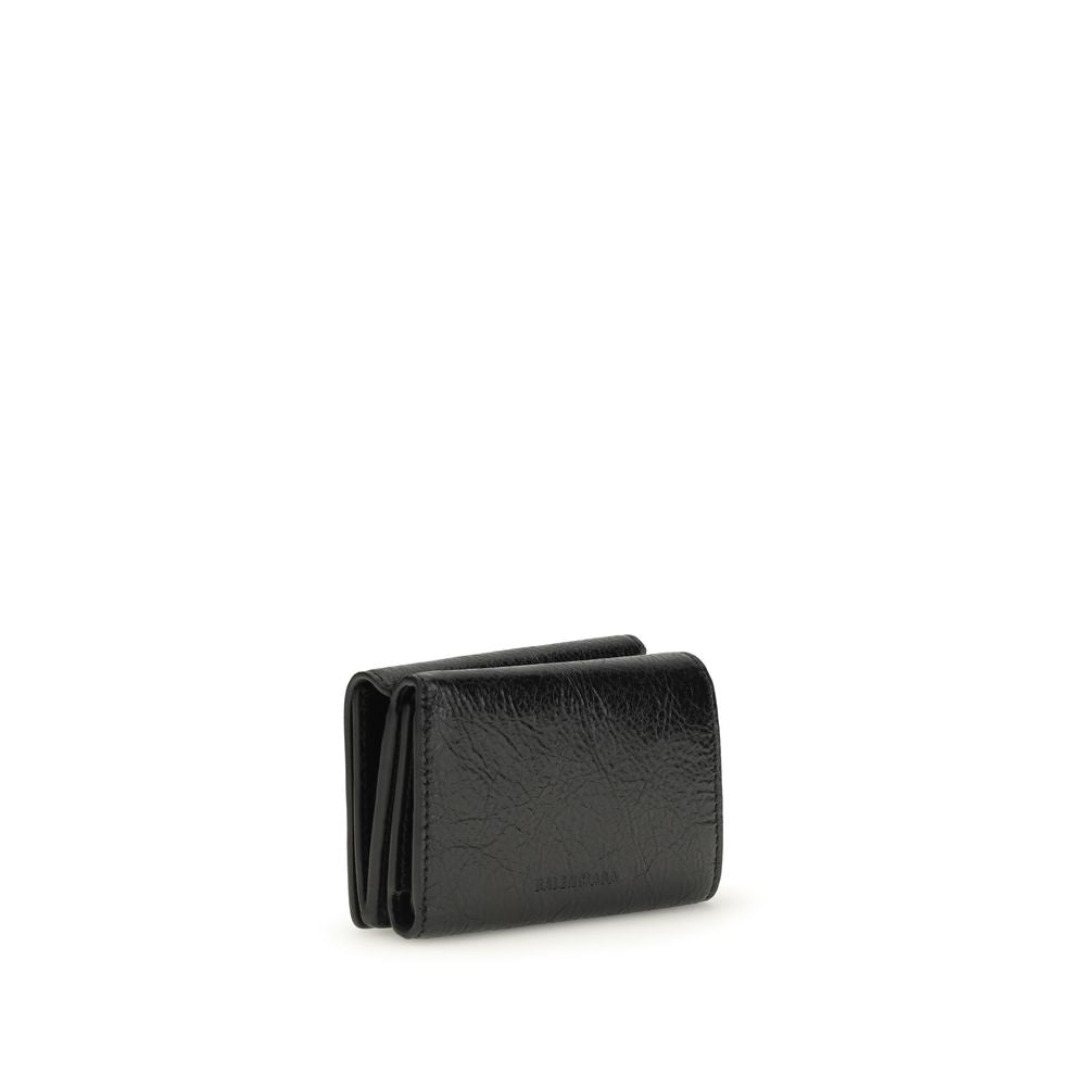 Balenciaga Black Lamb Ovis Aries Aries Wallet