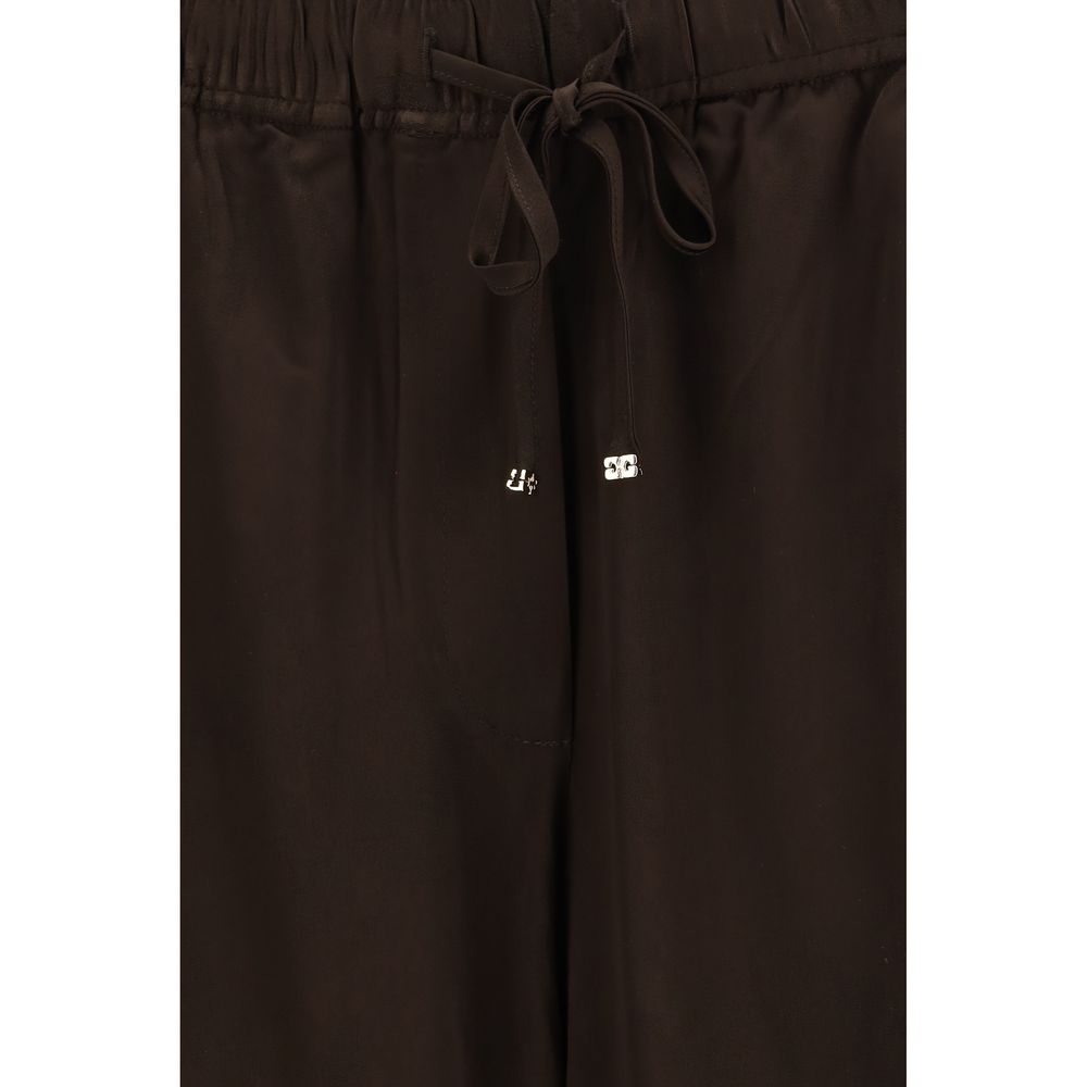 Ganni Brown Acetate Casual Pants